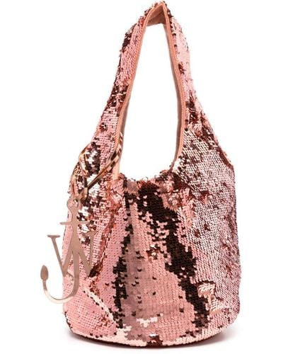 JW Anderson Mini Handtasche mit Pailletten - Pink