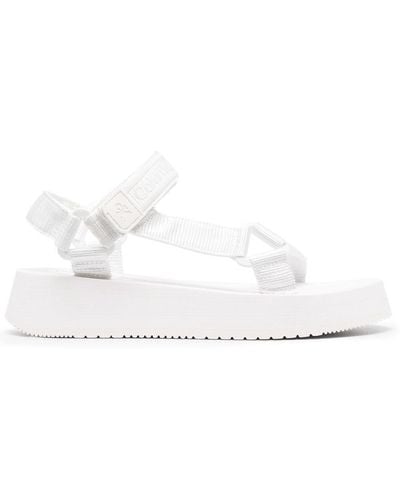 Calvin Klein Logo Strap Sandals - White