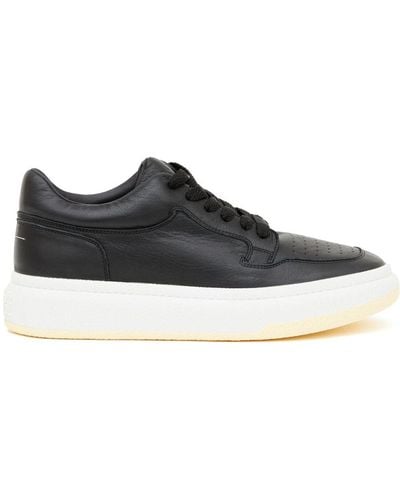 MM6 by Maison Martin Margiela Basketball Low-top Sneakers - Black
