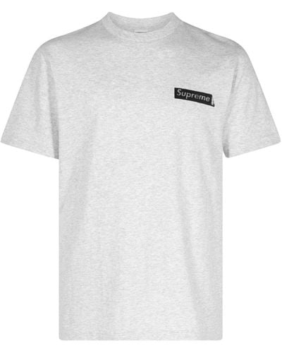 Supreme T-shirt Static 'Grey' - Blanc