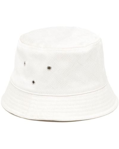 Bottega Veneta Intrecciato-jacquard Bucket Hat - White
