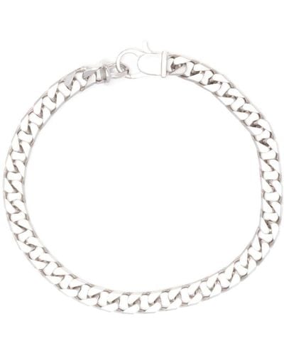 Tom Wood Frankie Curb-chain Bracelet - White