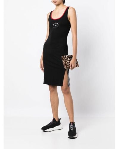 Karl Lagerfeld Logo-tape Tank Dress - Black