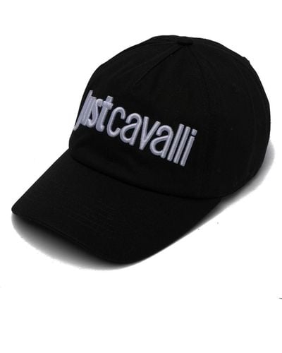 Just Cavalli Baseballkappe mit Logo-Stickerei - Schwarz