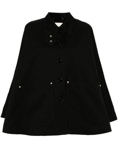 Dorothee Schumacher Luxury Layer Cotton Coat - Black
