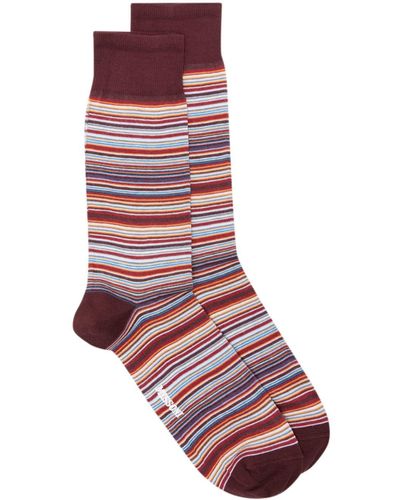 Missoni Striped Cotton Socks - Red