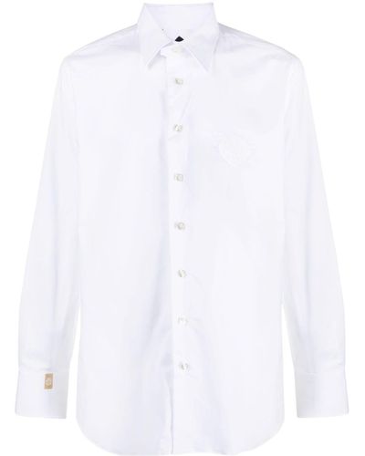 Billionaire Slim-cut Poplin Shirt - White