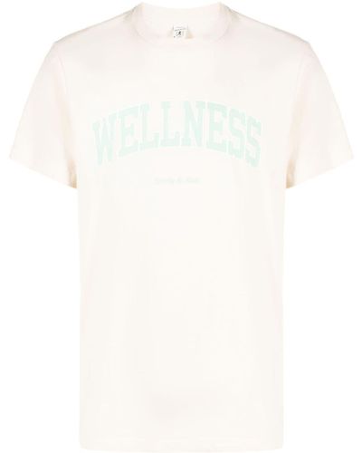 Sporty & Rich T-shirt Wellness Ivy - Bianco