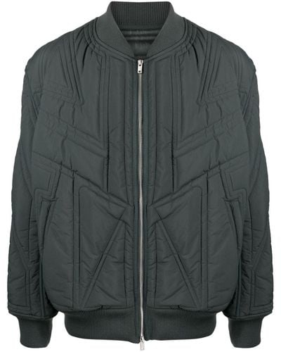 Y-3 Quilted Bomber Jacket - Gray