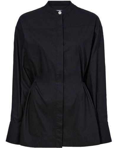 PROENZA SCHOULER WHITE LABEL Drawstring Long-sleeve Shirt - Black