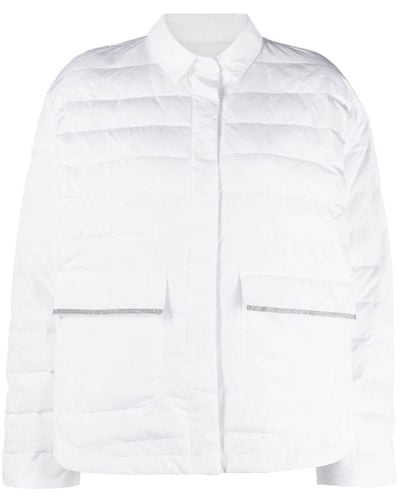 Fabiana Filippi Down-filled Quilted Jacket - White