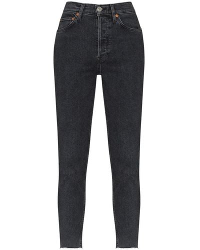 RE/DONE 90s High-rise Cropped Jeans - Multicolor