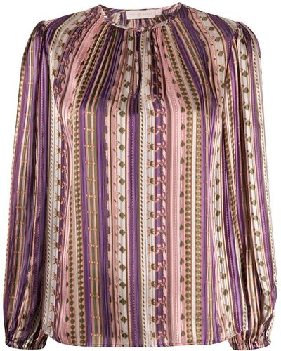 Tory Burch Gestreepte Blouse - Roze