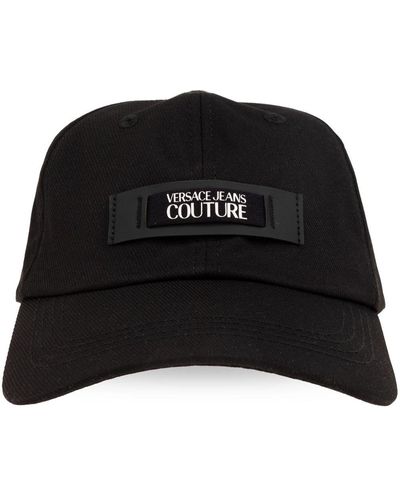 Versace Jeans Couture Gorra con aplique del logo - Negro