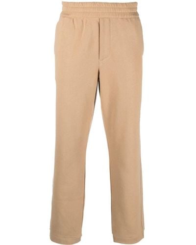 Zegna Slim-cut Cotton Track Trousers - Natural