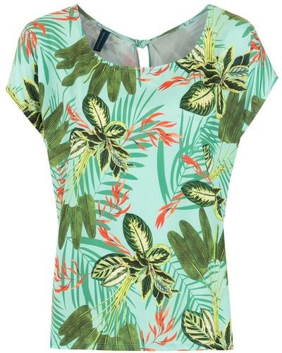 Lygia & Nanny T-Shirt mit tropischem Print - Grün