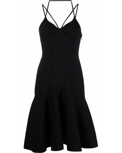 Alexander McQueen Mini-jurk Met Print - Zwart