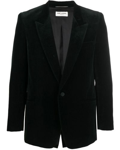 Saint Laurent Blazer en velours - Noir