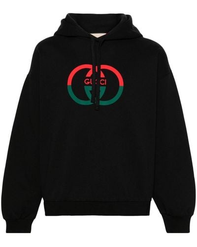 Gucci Hoodie Met GG-logo - Zwart