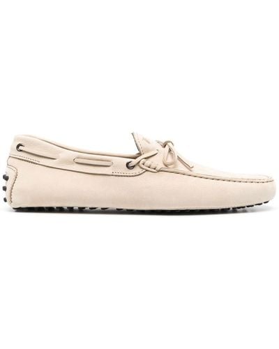 Tod's Loafers Met Strikdetail - Wit