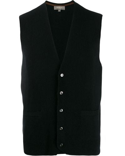 N.Peal Cashmere Chaleco The Chelsea Milano - Negro