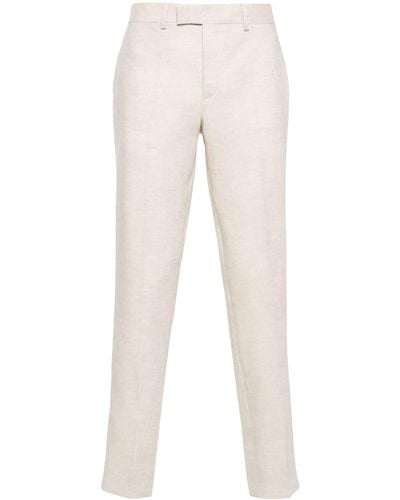 J.Lindeberg Grant Super Mid-rise Tapered Trousers - Natural