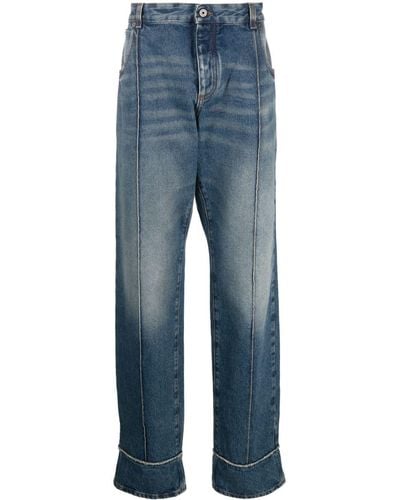 Balmain Jeans dritti con effetto sfumato - Blu