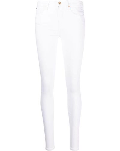 Tommy Hilfiger Mid-rise Super-skinny Jeans - White