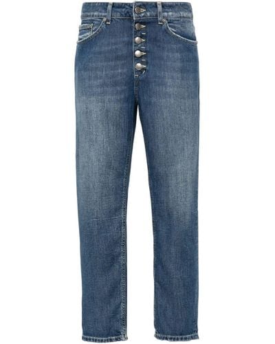 Dondup Halbhohe Koons Cropped-Jeans - Blau