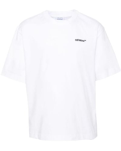 Off-White c/o Virgil Abloh Camiseta de algodón - Blanco