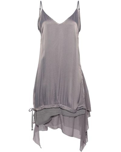 DIESEL D-uchi Asymmetric Midi Dress - Grey