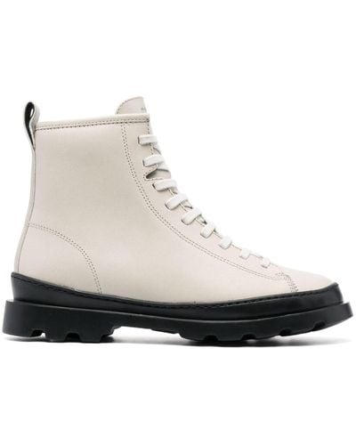 Camper Brutus Lace-up Leather Boots - White