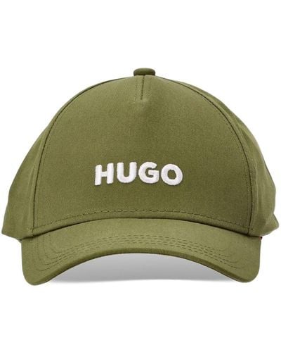 HUGO Logo-embroidered Cotton Cap - Green