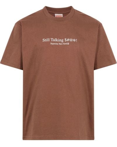 Supreme Still Talking Short-sleeve T-shirt - Brown