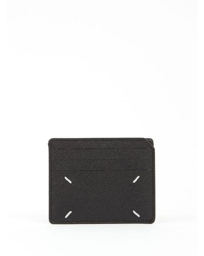 Maison Margiela Small Four-stitch Card Holder - Black