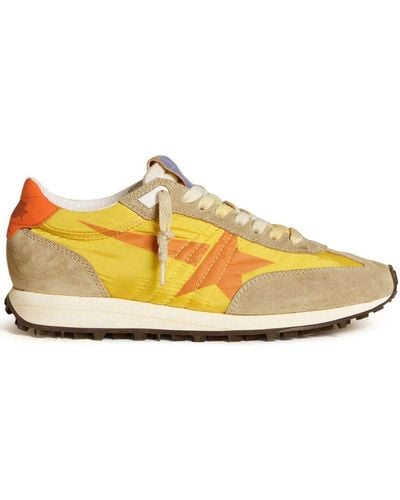 Golden Goose Marathon Panelled Sneakers - Yellow