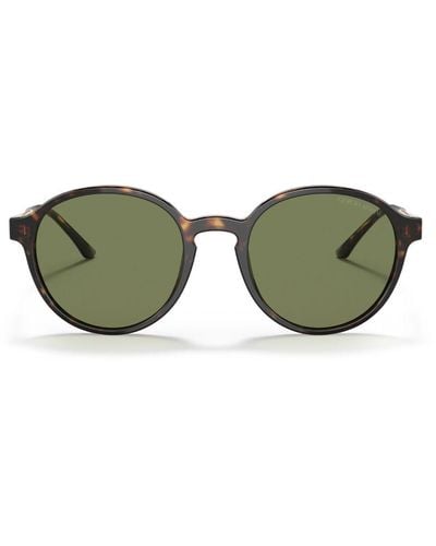 Giorgio Armani Runde Sonnenbrille im Panto-Design - Grün