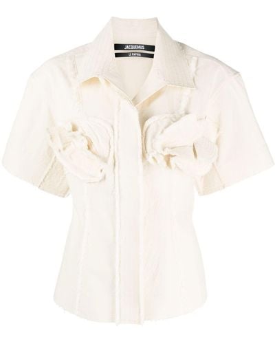 Jacquemus La Artichaut Short-sleeve Shirt - White
