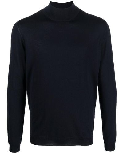 GOES BOTANICAL Fine-knit High-neck Sweater - Blue