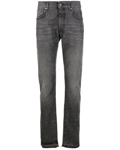 424 Jeans slim con applicazione - Grigio
