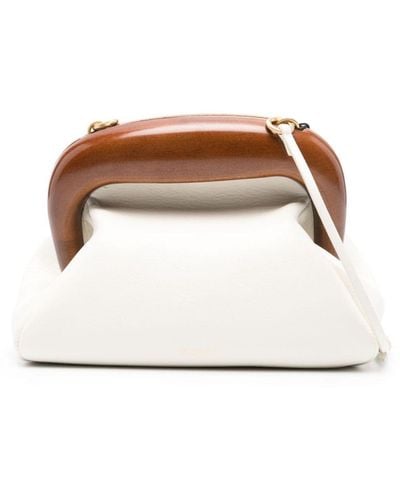 Sportmax Small Bouba Leather Bag - White
