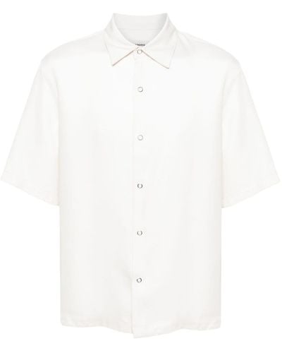 Sandro Spread-collar Short-sleeve Shirt - White