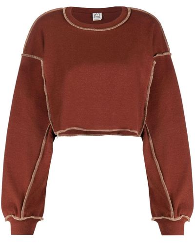 Baserange Cropped Sweater - Rood