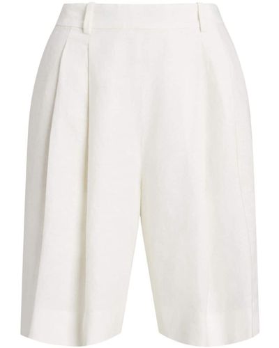 Polo Ralph Lauren Short en lin mélangé - Blanc