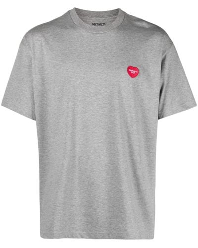 Carhartt Heart Patch Organic Cotton T-shirt - Grey