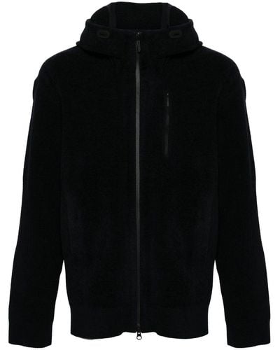 Descente Allterrain Fusion Knit Zip-up Hooded Jacket - Black