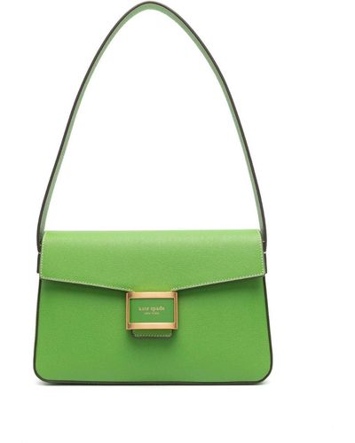 Kate Spade Medium Katy Leather Shoulder Bag - Green