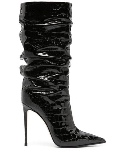 Le Silla Eva 120mm Pointed-toe Boots - Black