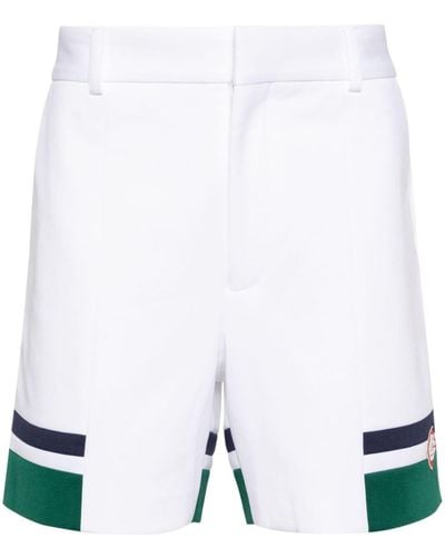Casablancabrand Sports Shorts mit Streifendetail - Weiß