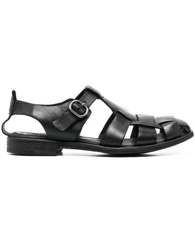 Officine Creative Chronicle Leather Sandals - Black